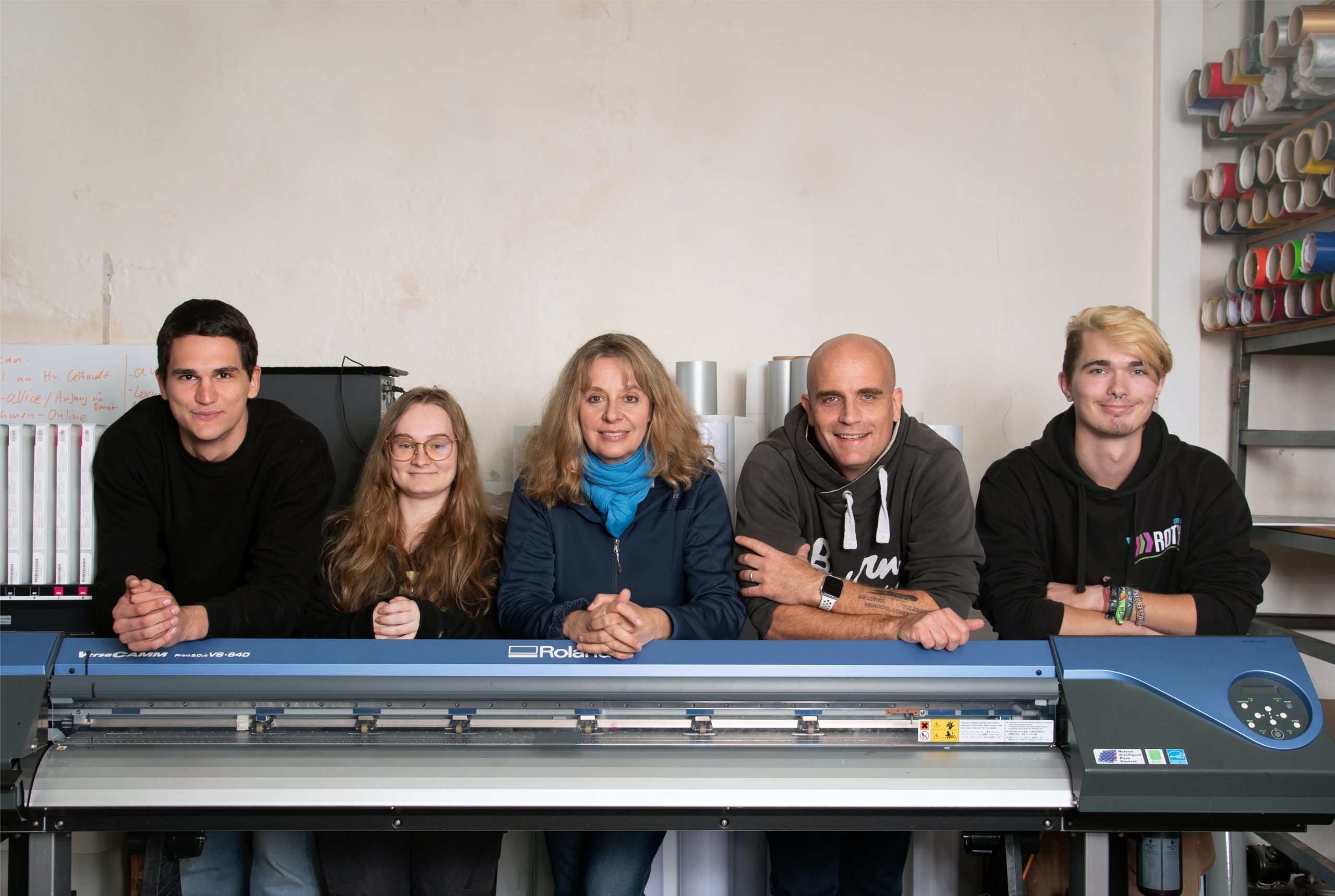 Das Team von Studio Roth in der Werkstatt
